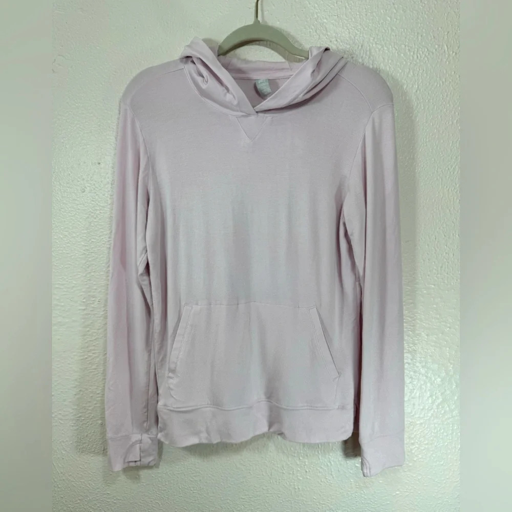 Athleta Girl Light Pink Long Sleeve Athletic Gym Pullover Hooded Sweatshirt XXL - Picture 15 of 15